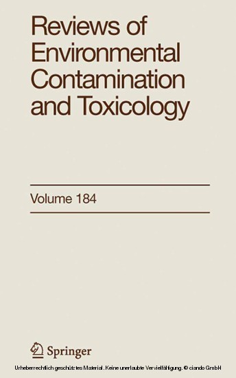Reviews of Environmental Contamination and Toxicology 184. Vol.184 main product photo