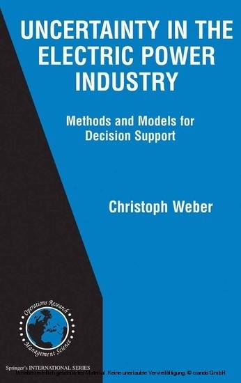 Uncertainty in the Electric Power Industry main product photo