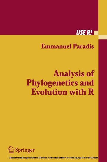 Analysis of Phylogenetics and Evolution with R main product photo