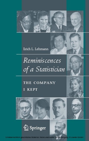 Reminiscences of a Statistician main product photo