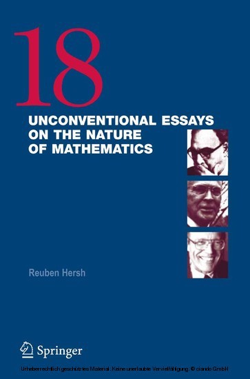 18 Unconventional Essays on the Nature of Mathematics main product photo