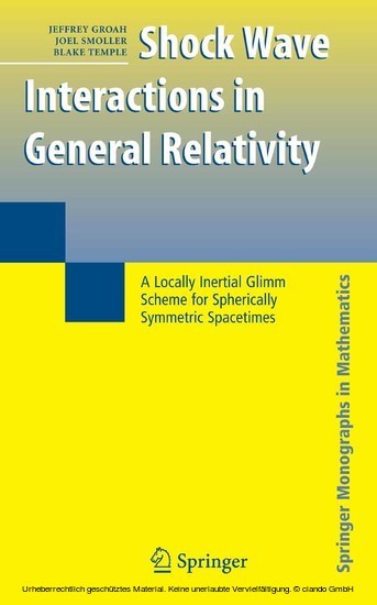 Shock Wave Interactions in General Relativity main product photo