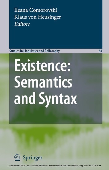 Existence: Semantics and Syntax main product photo