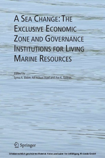 A Sea Change: The Exclusive Economic Zone and Governance Institutions for Living Marine Resources main product photo