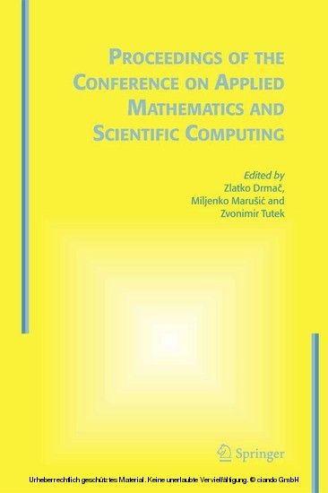 Proceedings of the Conference on Applied Mathematics and Scientific Computing main product photo