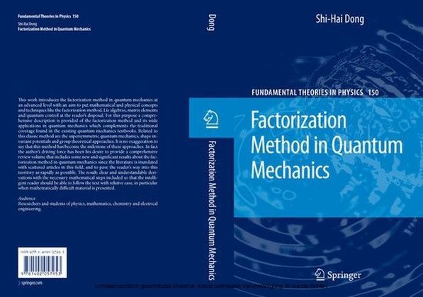 Factorization Method in Quantum Mechanics main product photo