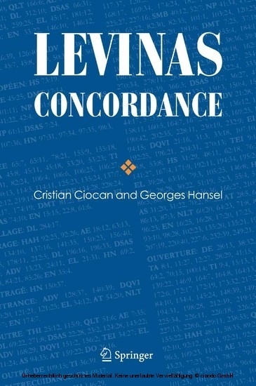 Levinas Concordance main product photo