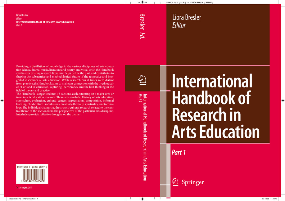 International Handbook of Research in Arts Education main product photo