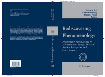 Rediscovering Phenomenology