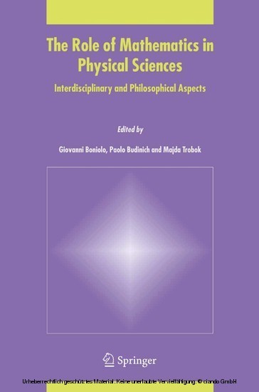 The Role of Mathematics in Physical Sciences main product photo
