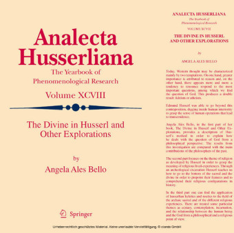 The Divine in Husserl and Other Explorations