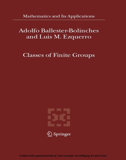 Classes of Finite Groups main product photo