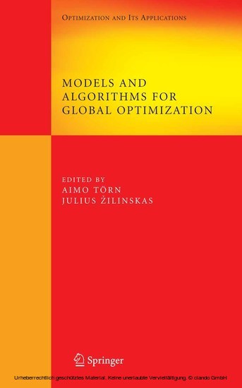 Models and Algorithms for Global Optimization main product photo