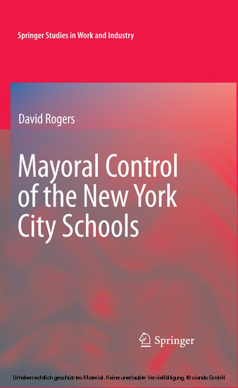 Mayoral Control of the New York City Schools main product photo