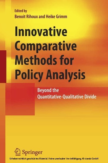 Innovative Comparative Methods for Policy Analysis main product photo