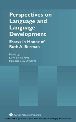Perspectives on Language and Language Development
