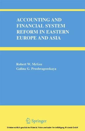 Accounting and Financial System Reform in Eastern Europe and Asia