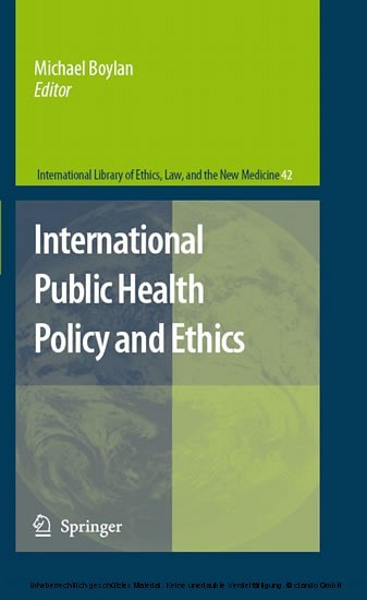 International Public Health Policy and Ethics main product photo