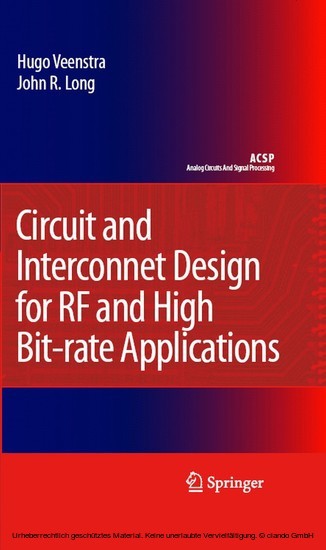 Circuit and Interconnect Design for RF and High Bit-rate Applications main product photo