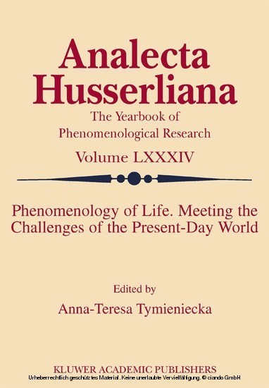 Phenomenology of Life. Meeting the Challenges of the Present-Day World main product photo