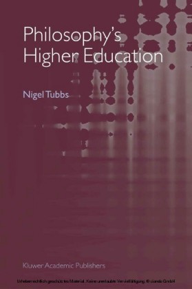 Philosophy's Higher Education