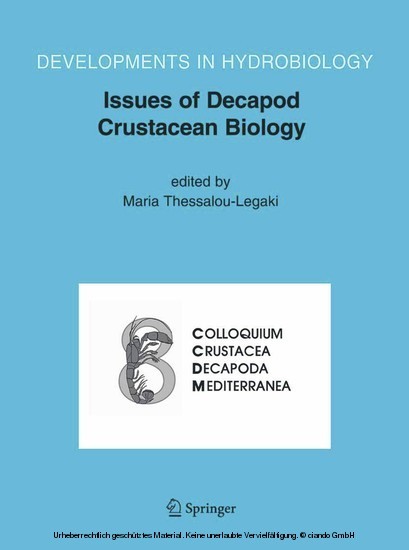 Issues of Decapod Crustacean Biology main product photo