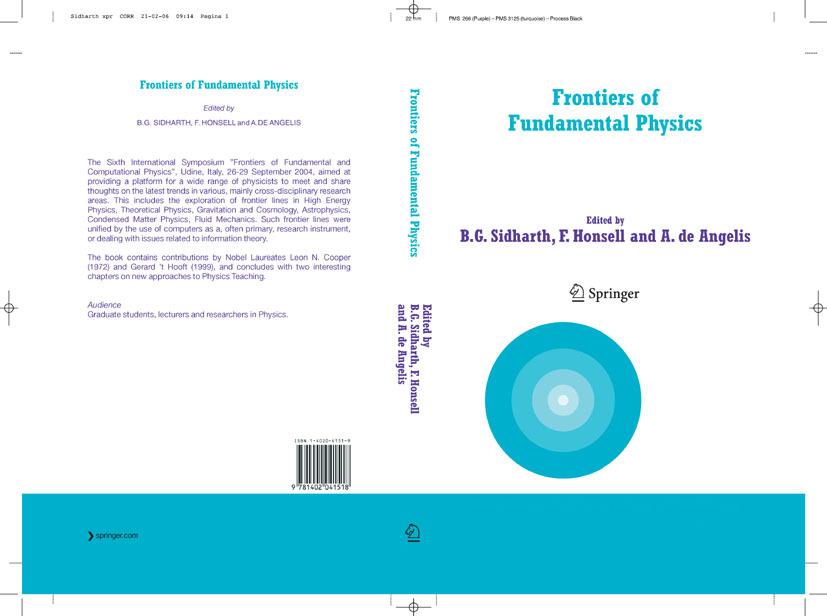 Frontiers of Fundamental Physics main product photo