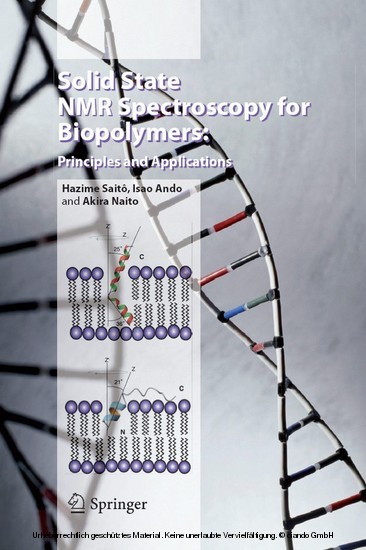 Solid State NMR Spectroscopy for Biopolymers main product photo