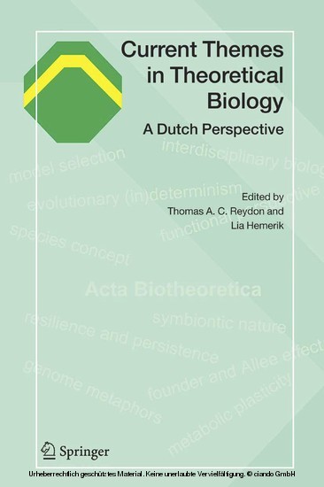 Current Themes in Theoretical Biology main product photo