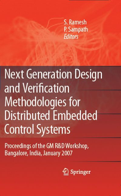 Next Generation Design and Verification Methodologies for Distributed Embedded Control Systems main product photo
