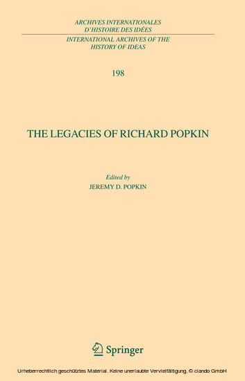 The Legacies of Richard Popkin main product photo