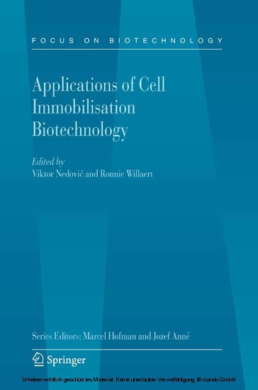 Applications of Cell Immobilisation Biotechnology main product photo