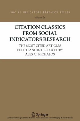 Citation Classics from Social Indicators Research
