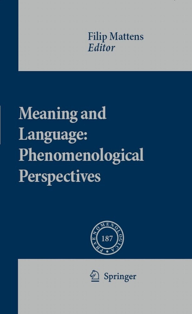 Meaning and Language: Phenomenological Perspectives main product photo