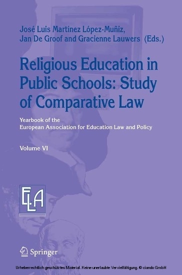 Religious Education in Public Schools: Study of Comparative Law main product photo