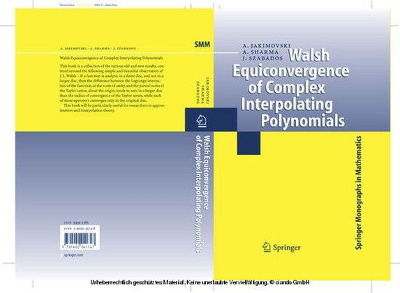 Walsh Equiconvergence of Complex Interpolating Polynomials main product photo