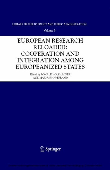 European Research Reloaded: Cooperation and Integration among Europeanized States main product photo