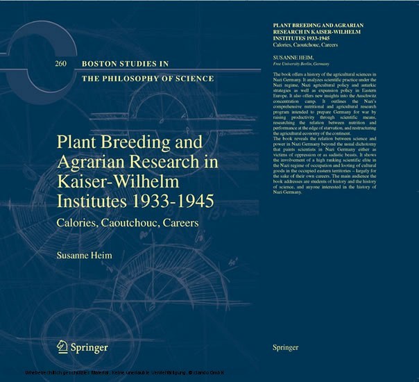 Plant Breeding and Agrarian Research in Kaiser-Wilhelm-Institutes 1933-1945 main product photo