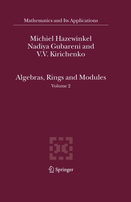 Algebras, Rings and Modules main product photo