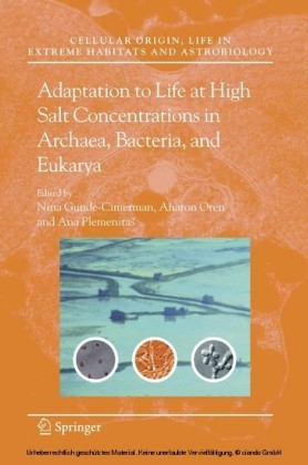 Adaptation to Life at High Salt Concentrations in Archaea, Bacteria, and Eukarya