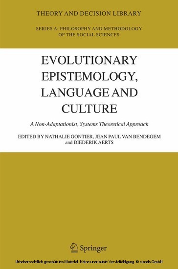 Evolutionary Epistemology, Language and Culture main product photo