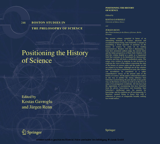 Positioning the History of Science main product photo