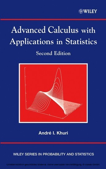 Advanced Calculus with Applications in Statistics main product photo