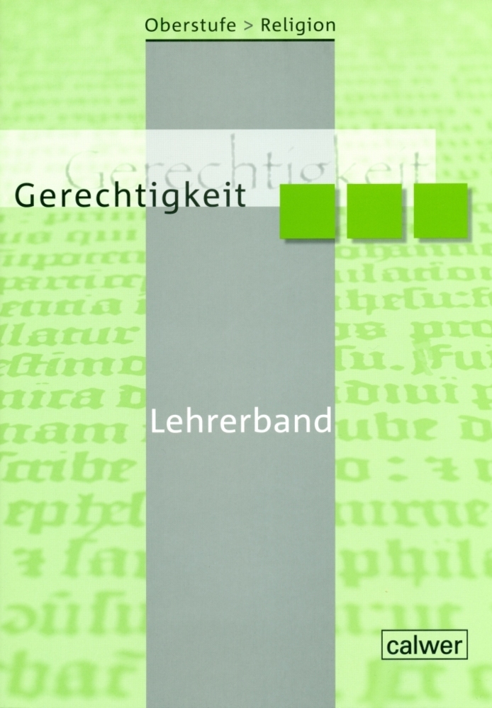 Oberstufe Religion - Gerechtigkeit main product photo