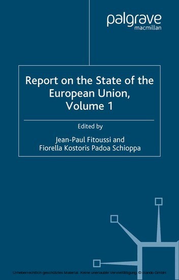 Report on the State of the European Union. Vol.1 main product photo