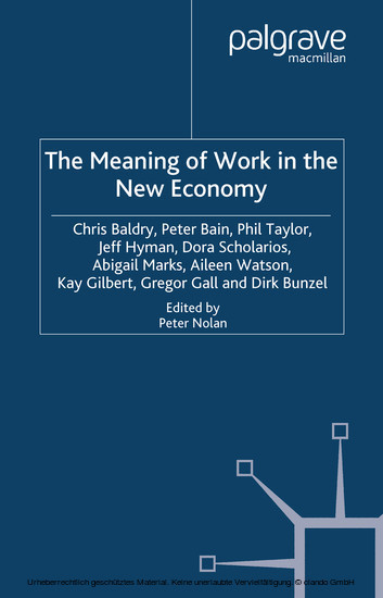 The Meaning of Work in the New Economy main product photo