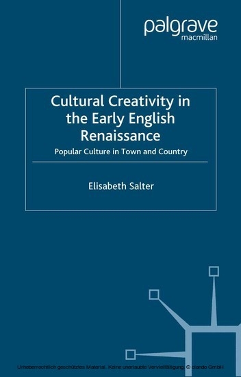 Cultural Creativity in the Early English Renaissance main product photo