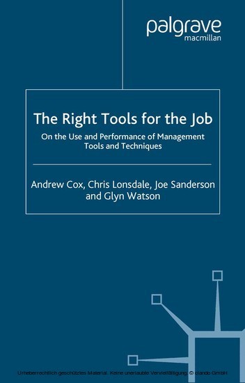 The Right Tools for the Job main product photo