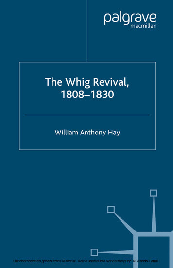 The Whig Revival, 1808-1830 main product photo