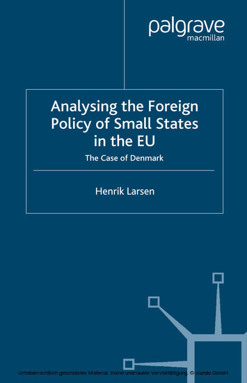 Analysing the Foreign Policy of Small States in the EU main product photo